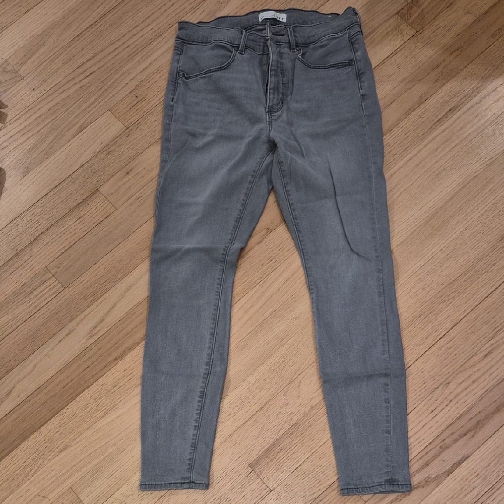 LOFT Gray Skinny Stretch Jeans